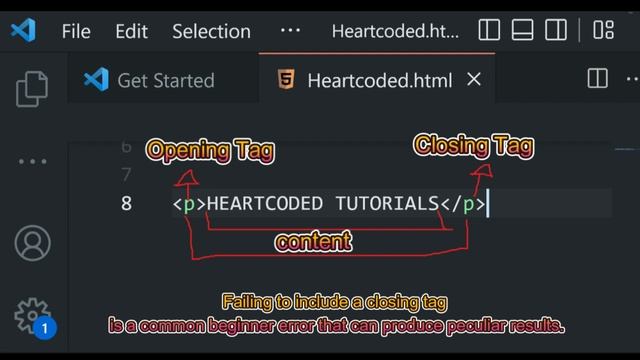 ANATOMY OF AN HTML ELEMENTS BASIC TO ADVANCE HTML ,CSS AND JS TUTORIALS LESSON 2 (HEARTCODED)