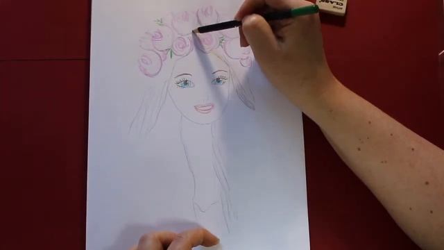 Барби рисуем лицо Barbie face drawing Простые рисунки принцесс, девушек для срисовки карандашом смотреть онлайн