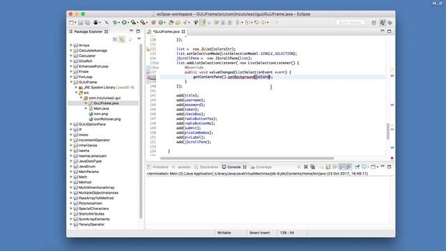 69 - Inzululwazi - Java in Xhosa - JList background color смотреть онлайн
