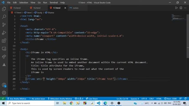 iframe | iframe html | what is iframes in HTML | iframe in HTML in Hindi смотреть онлайн