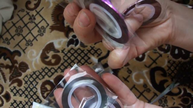 Посылка AliExpress . Скотч лента для ногтей смотреть онлайн