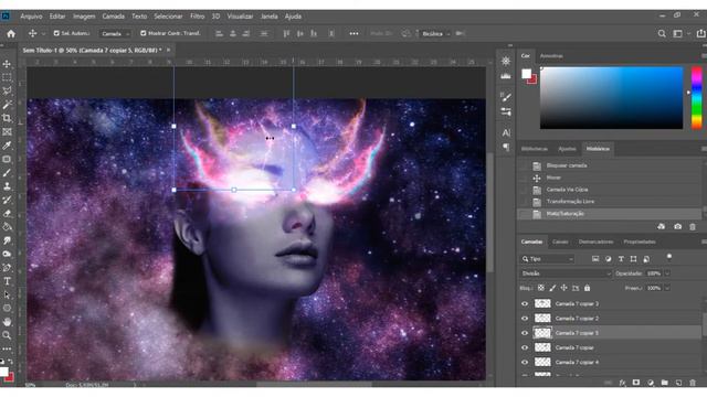 EFEITO NEBULA | TUTORIAIS PHOTOSHOP PARA INICIANTES | PHOTOSHOP FOR BEGINNERS смотреть онлайн