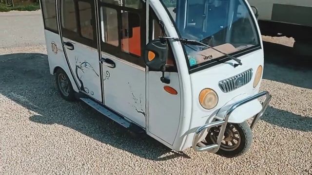 Электрорикша или трицикл из китая, обзорчик.