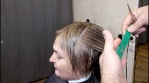 Каре на ножке, Боб, градуированое каре, женская короткая стрижка.women's haircut