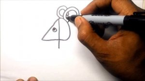 How To Turn Number 4 into Cartoon GOAT – Easy Goat Drawing Tutorial