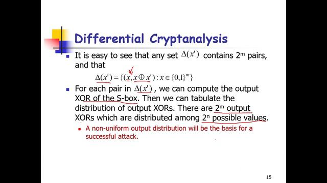 Differential Cryptanalysis | CNS | Information system and security | Security | Cryptanalysis
