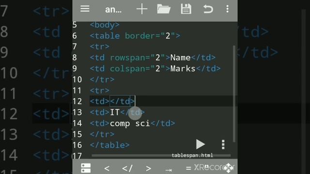 HTML Rowspan Colspan in Table |  HTML Code To Display Table Rowspan Colspan | Table HTML Web Coding