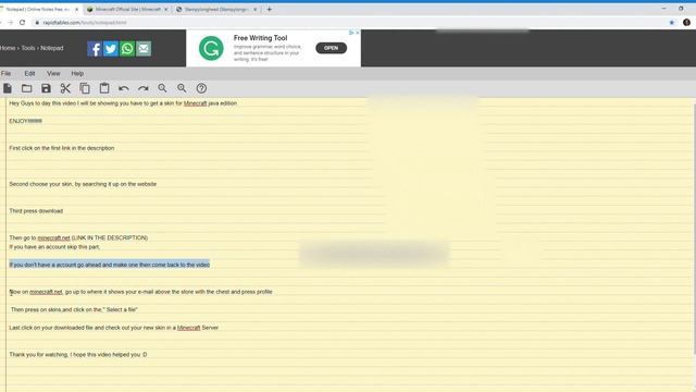 How to put on your Minecraft skin for your character (minecraft java edition) 2019 смотреть онлайн