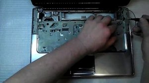 Ремонт HP Pavilion dv5 - замена материнской платы - сборка / replace motherboard - assembling