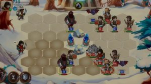 Рейд на сильного босса в игре Braveland Heroes.