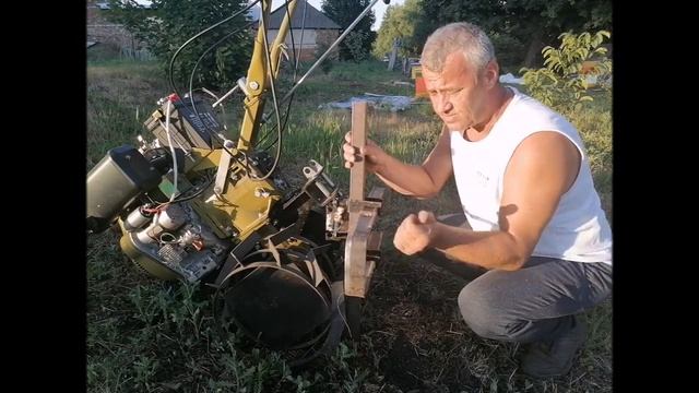 Приспособление для копки чеснока мотоблоком