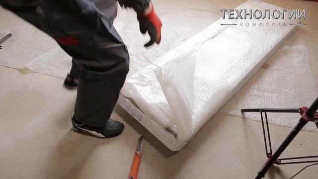 Установка стального панельного радиатора. Монтаж отопления в частном доме. смотреть онлайн