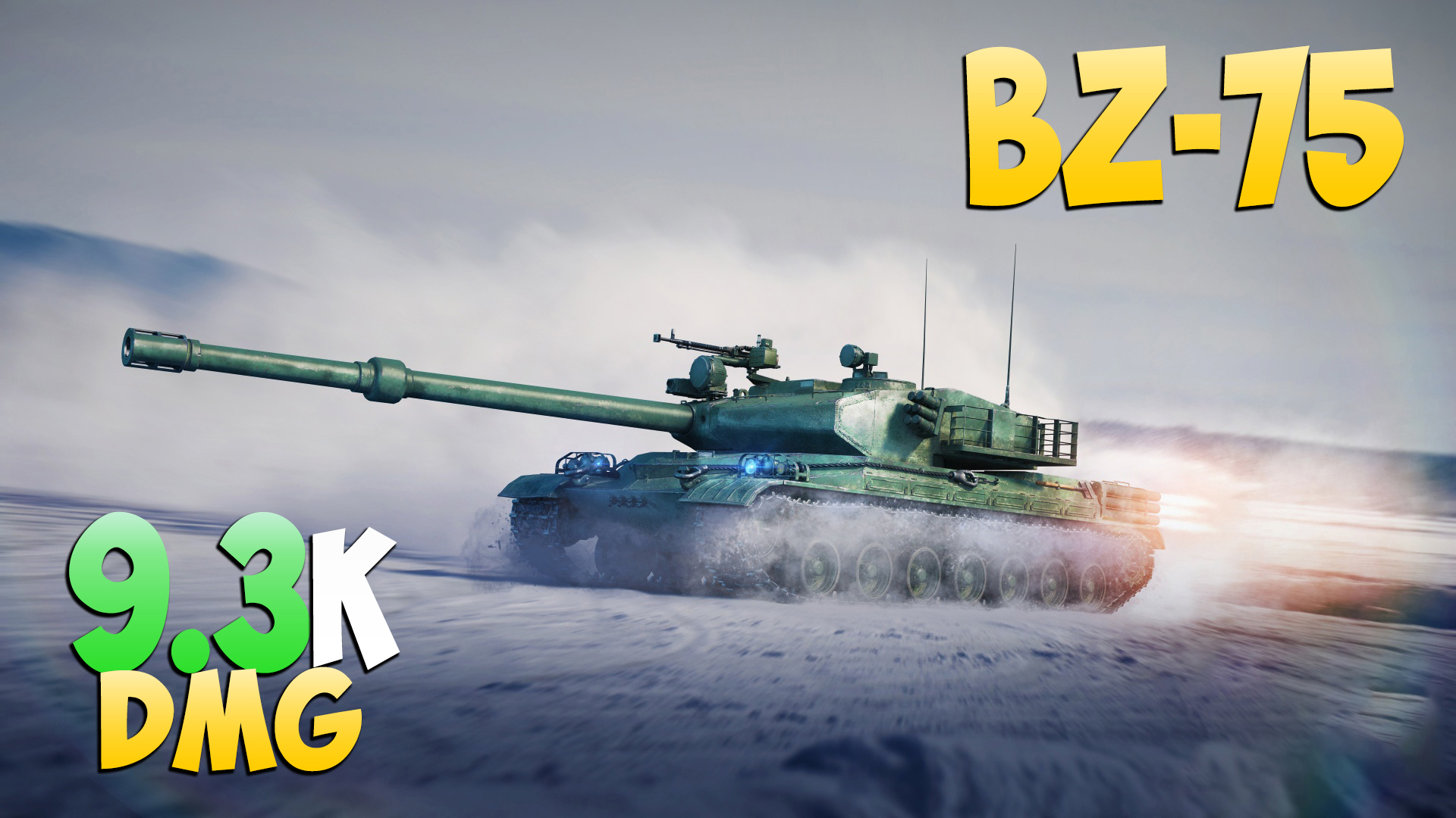 BZ-75 - 3 Фрагов 9.3K Урона - Зажали! - Мир Танков