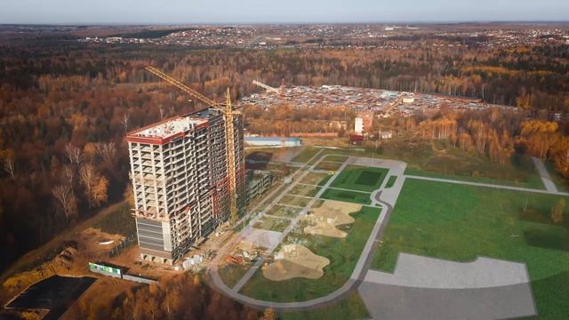 ЖК "Кислород" в Ижевске | Рентек | Съёмка с квадрокоптека смотреть онлайн