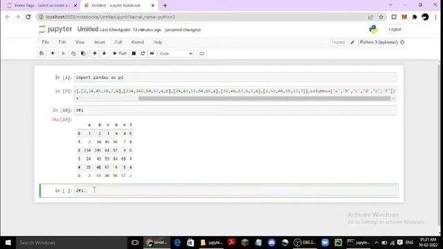 Day-21 I Learnt about Slicing and adding columns in pandas using jupyter notebook