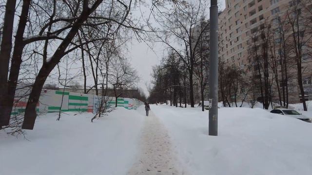 Прогулка от парка на Керченской до Севастопольской. После мощного снегопада
