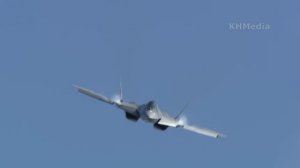 Су-57 с воющим свистом, тренировочный полет