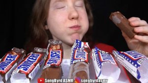 ASMR SNICKERS CHOCOLATE PARTY MUKBANG (No Talking) EATING SOUNDS