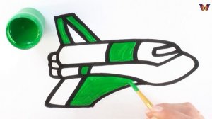 Как нарисовать РАКЕТУ / мультик раскраска РАКЕТА для детей / Раскраски малышам