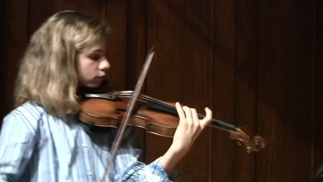 Dacha plays de Beriot's Scene de Ballet 11-2014 смотреть онлайн