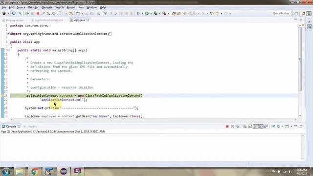 Spring XML Configuration With ClassPathXmlApplicationContext | Spring Tutorial | Spring Basics