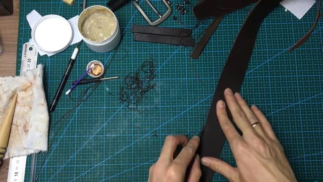 Кожаный поясной ремень ручной работы из кожи своими руками. смотреть онлайн