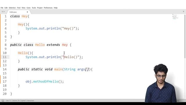 #8.3 How to invoke Parent Class Constructor in Java | Super Keyword | Coding | Part 3 | Println
