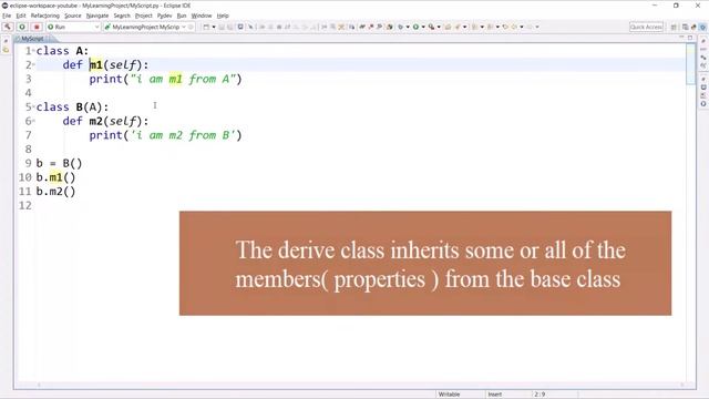 #76 OOP | Inheritance in Python | Python Tutorial for Beginners смотреть онлайн