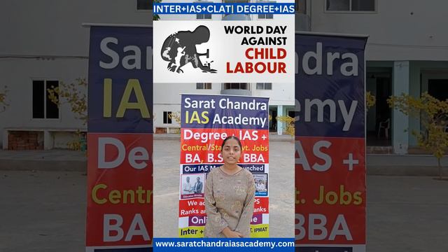 H. Shubha Sree Ist Year Inter with IAS -Sarat Chandra Academy