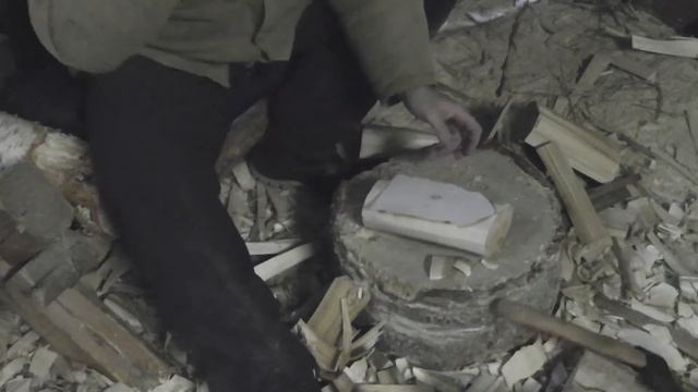 Как сделать зарубку деревянного деда мороза смотреть онлайн