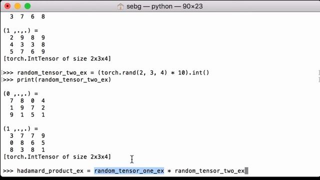PyTorch Element Wise Multiplication - PyTorch Tutorial