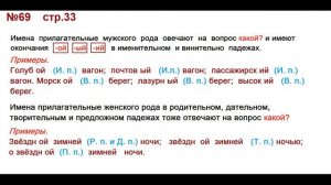 ГДЗ 4 класс, Русский язык, Упражнение. 69 Канакина В.П Горецкий В.Г Учебник, 2 часть