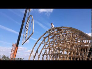 12.10.2020г. Установка арок нижней опалубки свода храма свт.Николая Чудотворца