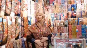 Шаль ,, Миндаль,, вид 27. Павловопосадские платки в Минске. Светлана