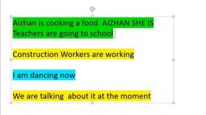 АНГЛИС ТИЛ.PRESENT CONTINUOUS( АЗЫРКЫ УЧУР ЧАК) АНГЛИС ТИЛИ #1Биринчи бөлүгү (позитивный)