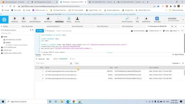 Generating S3 pre-signed URLs using Snowflake with Indepth Intuition смотреть онлайн