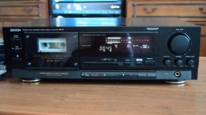 Denon dr-70 кассетная дека воспроизведение.