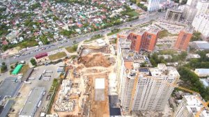 Начало строительства "небоскрёба" в Самаре 4к 11.09.2017. ЖК "Центральный"