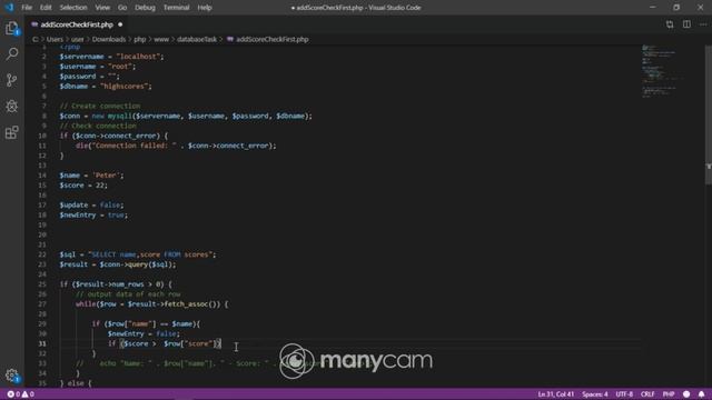 Updating table data with PHP and MySQL смотреть онлайн