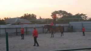 Казачьи забавы. Джигитовка. А. Ушкалов.