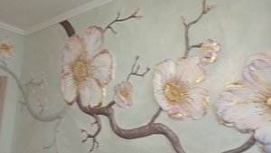 #Барельеф. Большая ветка сакуры