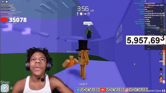 Ishowspeed plays tower of hell (Roblox) смотреть онлайн