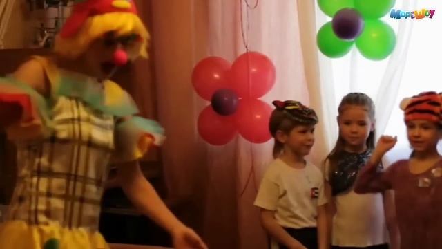 Весёлый клоун на детский праздник - "Море шоу" смотреть онлайн