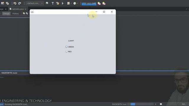 Java Advance | GUI Applications | Lecture 10 | Radio Btns Using Button group | CSE | Pashto Languag