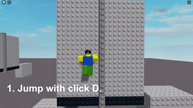 How To 3 Stud Stickout On Wall Hop! [ ROBLOX ] смотреть онлайн
