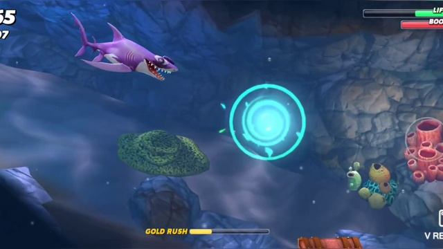 Hungry Shark World - Quest Save A Friend Using KEGS To Explode Obstacles On Arctic Oceans смотреть онлайн