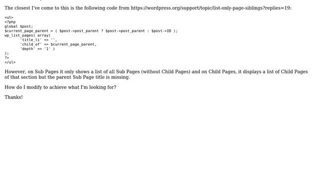 Wordpress: WordPress Side Navigation with Parent Heading and Child Sub Pages смотреть онлайн