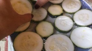 Заморозка кабачков кольцами для жарки. Заморозка способ 1.