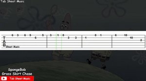 SpongeBob SquarePants - Grass Skirt Chase Guitar Tutorial
