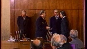 Сканадальный видеофакт! Горбачёв, Карпов и Шеварнадзе льстят Брежневу, середина 70 х